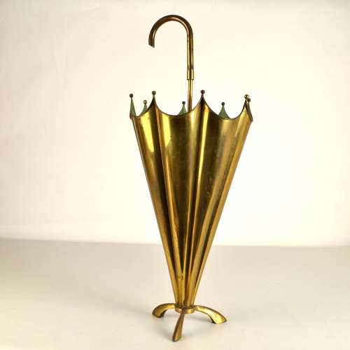 Brass Umbrella Stand Italy 1950s