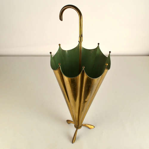 Brass Umbrella Stand Italy 1950s