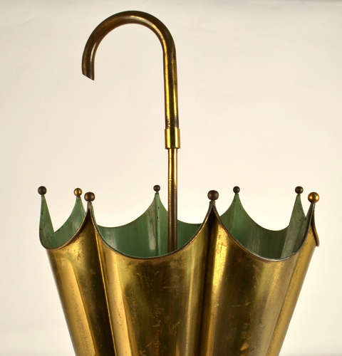 Brass Umbrella Stand Italy 1950s