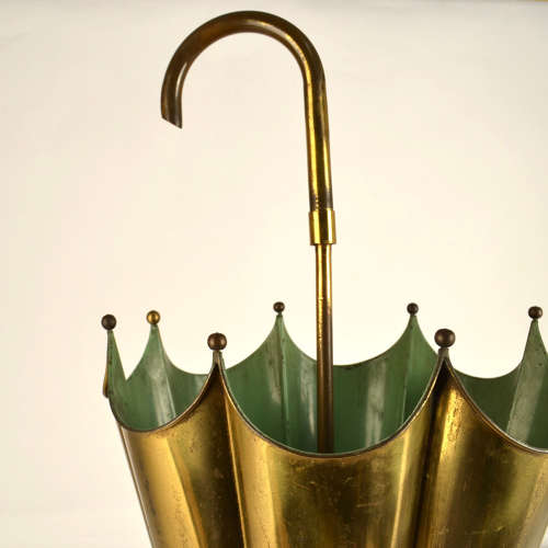 Brass Umbrella Stand Italy 1950s