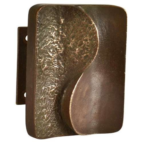 Architectural Bronze Push and Pull Door Handle with Curves.