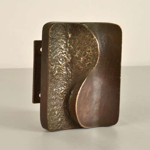 Architectural Bronze Push and Pull Door Handle with Curves.