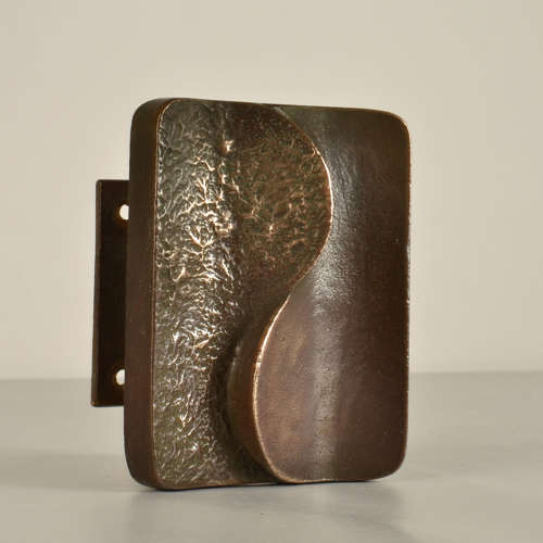 Architectural Bronze Push and Pull Door Handle with Curves.