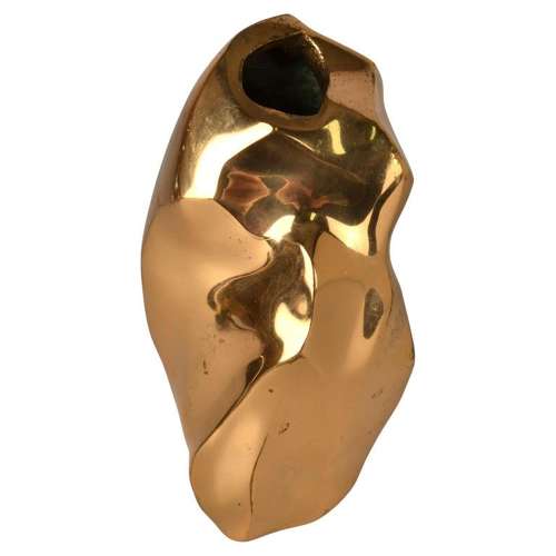 Sculptural Bronze Vase by Michel Jaubert