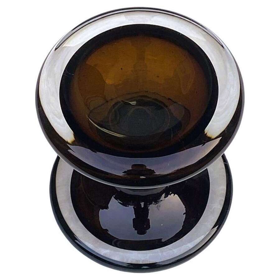 Murano Glass and Chrome Double Door Handles