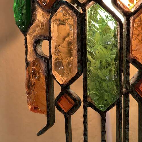 Pair of Poliarte Wall Lights by Albano Poli Murano in Multi Colour