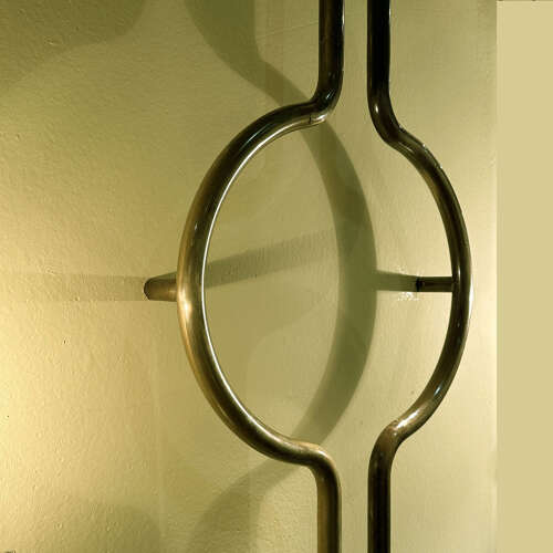 Elongated Tubular Push & Pull Brass Double Door Handles