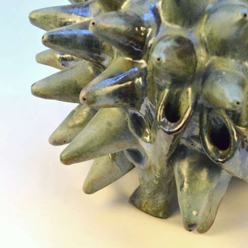 Large Organic Ceramic Floor Sculpture by Fernando Marquina Large