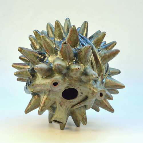 Large Organic Ceramic Floor Sculpture by Fernando Marquina Large