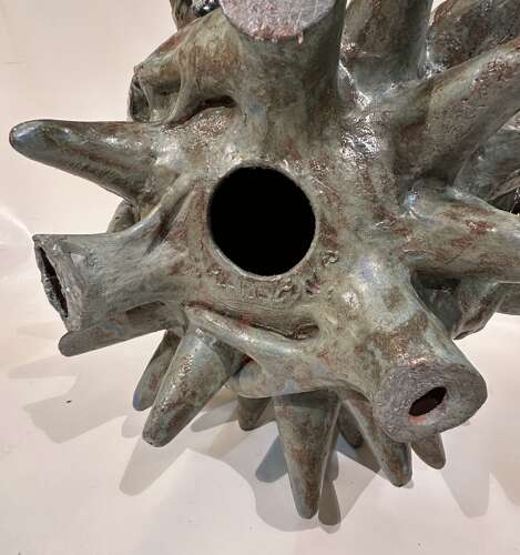 Large Organic Ceramic Floor Sculpture by Fernando Marquina Large