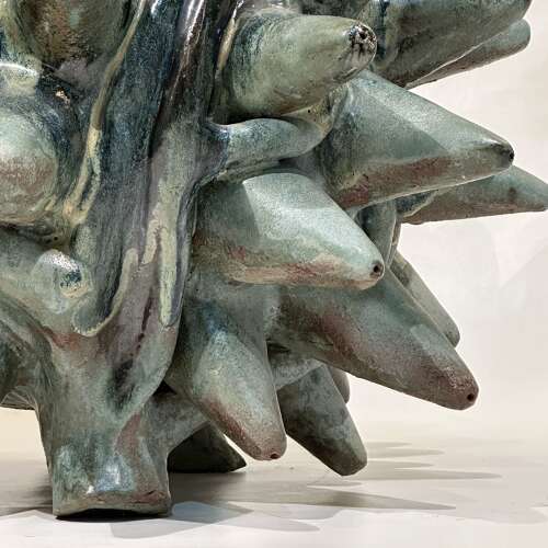 Large Organic Ceramic Floor Sculpture by Fernando Marquina Large