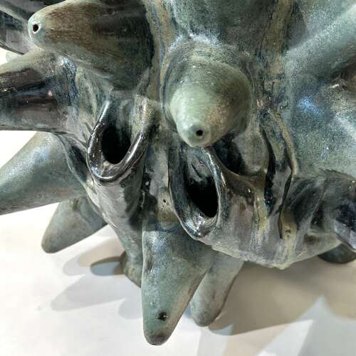 Large Organic Ceramic Floor Sculpture by Fernando Marquina Large