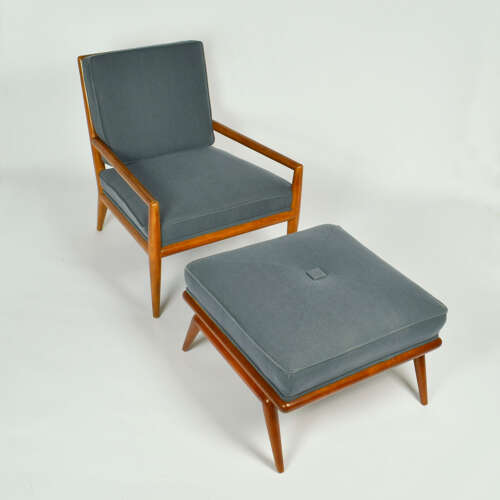 T.H. Robsjohn-Gibbons Ottoman, Widdicomb 1950's