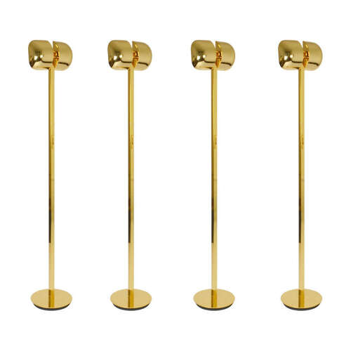 Pairs of Minimal Brass Floor Lamp with Articulated Swivel Shades