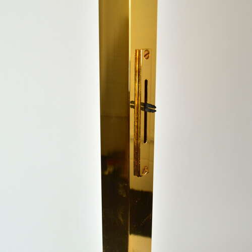 Pairs of Minimal Brass Floor Lamp with Articulated Swivel Shades