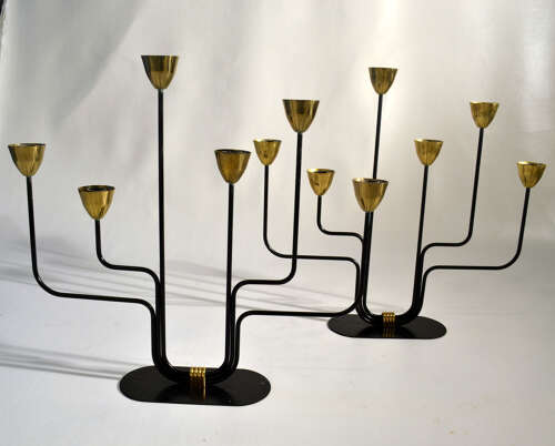 Candelabra by Gunnar Ander for Ystad Metall, Sweden, 1960's