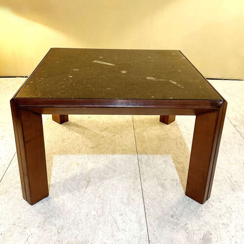 Pair of Fossil Stone Coffee Tables by Ronald Schmitt