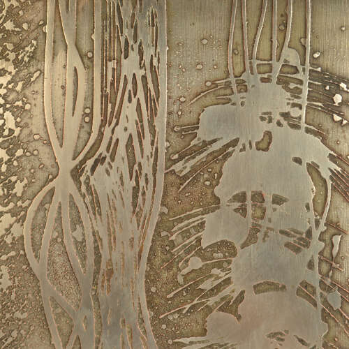 Large Double Door Handles with Etched Silver Plated Texture