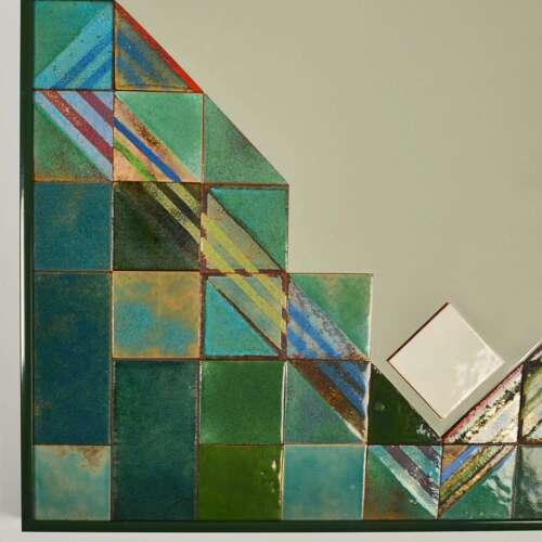 Enamel Mosaic Mirror