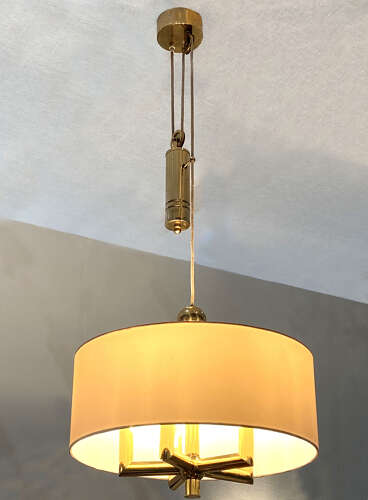 Large Renato Toso Glass Bell Shape Pendant Murano 1950's