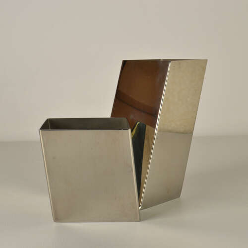Sculptural Italian 1960s Metal Vase
