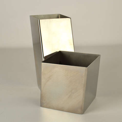 Sculptural Italian 1960s Metal Vase