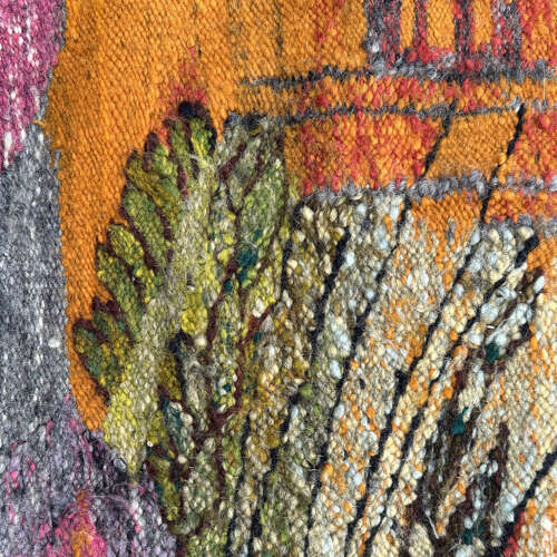 Goblin Hand Woven in Wool, Poland 1955, Abstraction of a Landscape