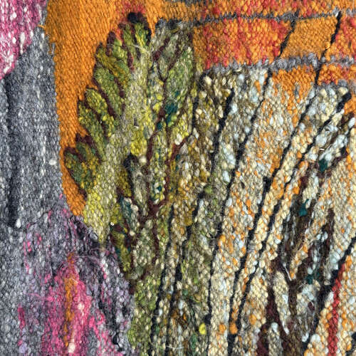 Goblin Hand Woven in Wool, Poland 1955, Abstraction of a Landscape