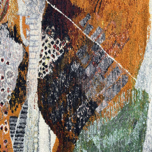 Goblin Hand Woven in Wool, Poland 1955, Abstraction of a Landscape