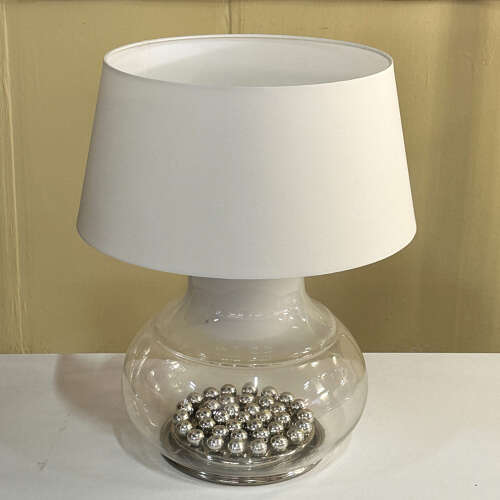 Pair of Large Selenova Murano Table Lamps Italy 1970s