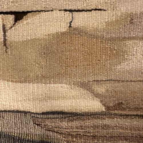 Hand Woven Tapestry Latvian Abstraction of a Sand Stone Landscape