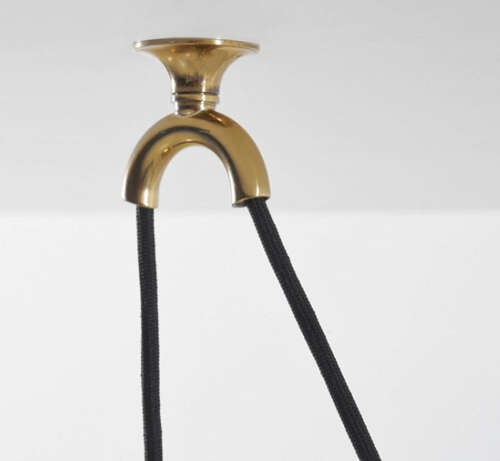 Onos 55 Double Counterbalance Lamps in Brass by Florian Schulz