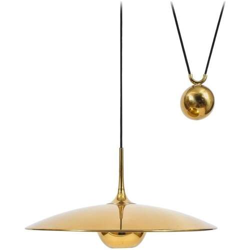 Onos 55 Double Counterbalance Lamps in Brass by Florian Schulz