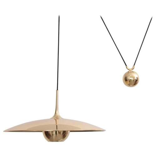 Onos 55 Double Counterbalance Lamps in Brass by Florian Schulz