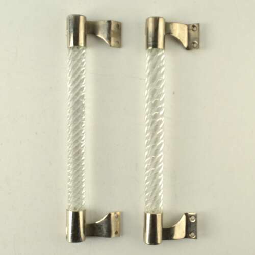 Murano Clear Glass Door Handles by Ercole Barovier, Barovier & Toso 1950's