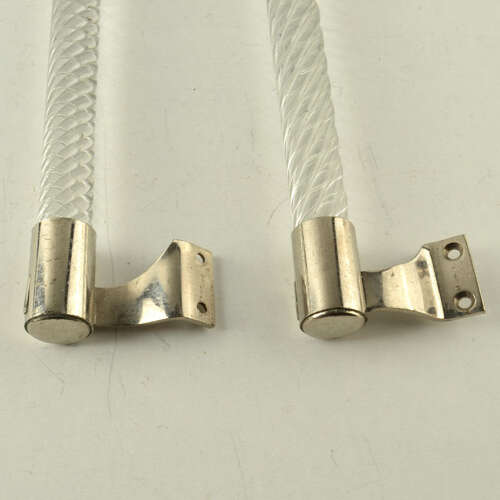 Murano Clear Glass Door Handles by Ercole Barovier, Barovier & Toso 1950's