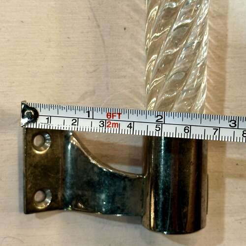 Murano Clear Glass Door Handles by Ercole Barovier, Barovier & Toso 1950's