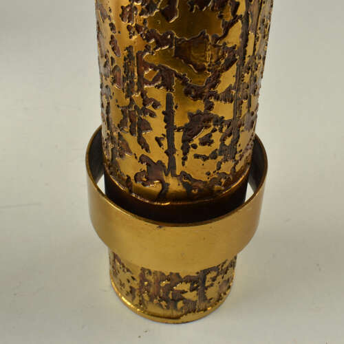 Set of Sculptural Cylinder Brass Vases, Germany 1970's