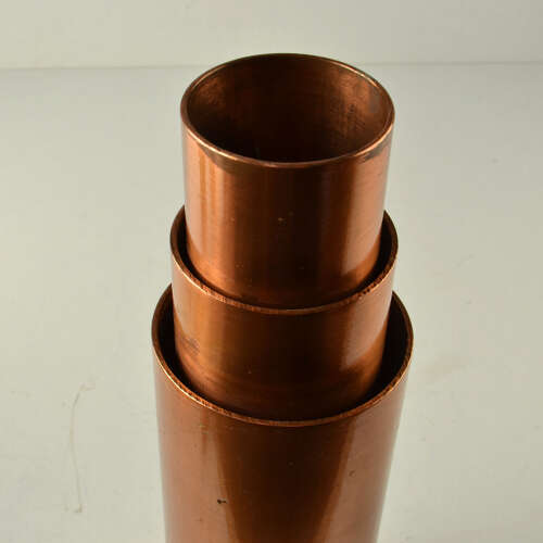 Set of Sculptural Cylinder Brass Vases, Germany 1970's