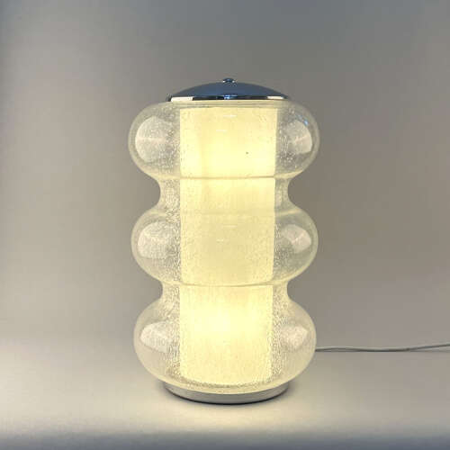 Sculptural Murano Glass Table Lamp attributed to Carlo Nason for Mazzega