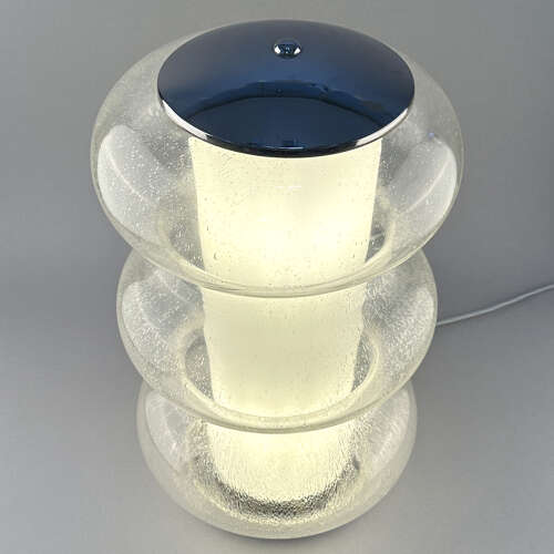 Sculptural Murano Glass Table Lamp attributed to Carlo Nason for Mazzega