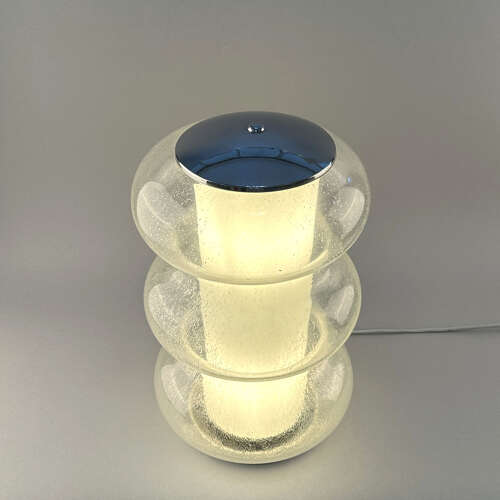 Sculptural Murano Glass Table Lamp attributed to Carlo Nason for Mazzega