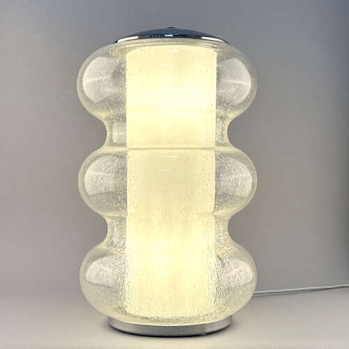 Sculptural Murano Glass Table Lamp attributed to Carlo Nason for Mazzega