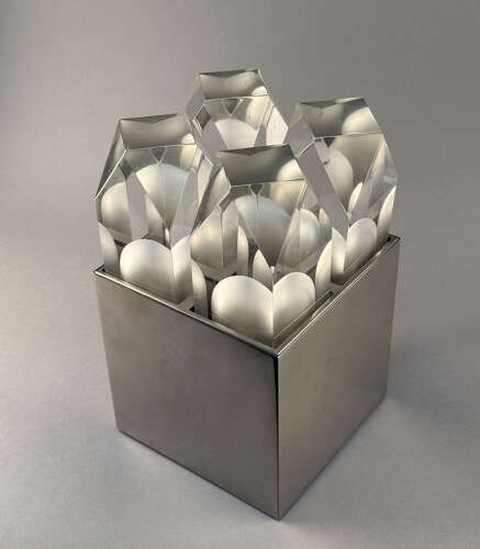 Sculptural Table Light by Gaetano Missaglia Italy 1960's