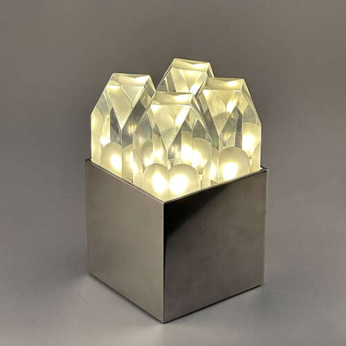 Sculptural Table Light by Gaetano Missaglia Italy 1960's