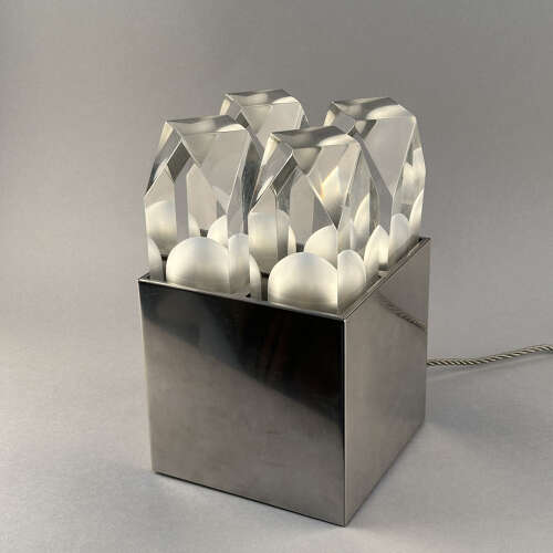 Sculptural Table Light by Gaetano Missaglia Italy 1960's