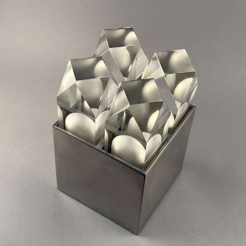 Sculptural Table Light by Gaetano Missaglia Italy 1960's