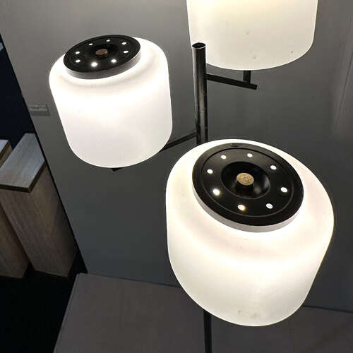 Three-Light Floor Lamp Attributed to Stilnovo, Italy 1950's