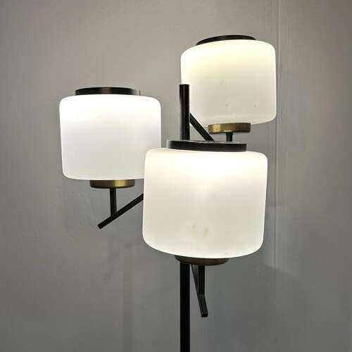 Three-Light Floor Lamp Attributed to Stilnovo, Italy 1950's