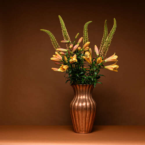Monumental Copper Vase by Egidio Casagrande, Hand-Hammered, Italy
